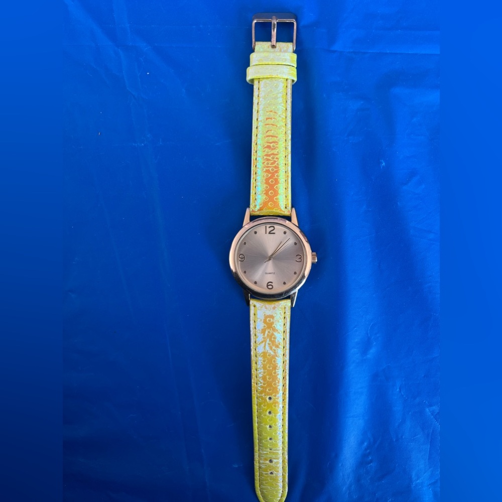 Iridescent Yellow Watch